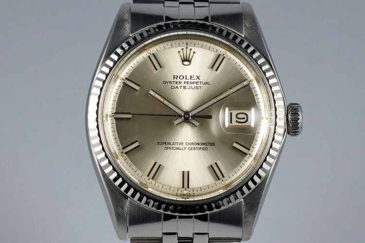 1970 Rolex DateJust 1601 Silver ‘Wide Boy’ Dial