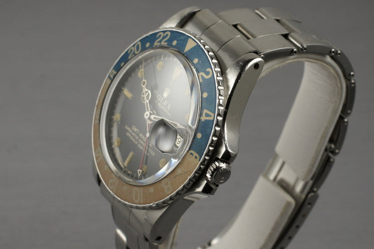 1966 Rolex GMT 1675 Glossy Gilt Dial