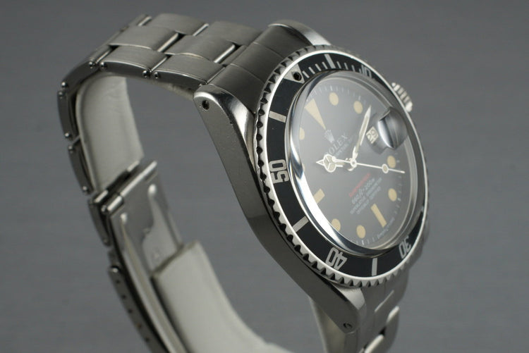1970 Rolex Red Submariner 1680 Mark 4 Dial
