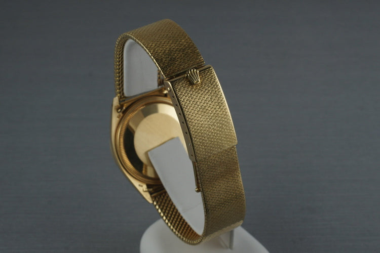 1982 Rolex Solid 18K Date 1514 with Rare Rolex Band