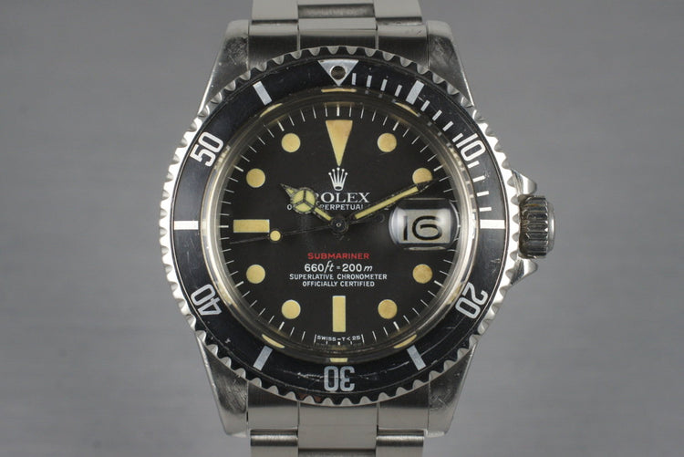 1972 Rolex Red Submariner 1680 with Mark VI Dial