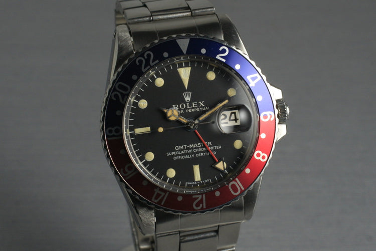 1967 Rolex GMT 1675 with Mark 1 Dial