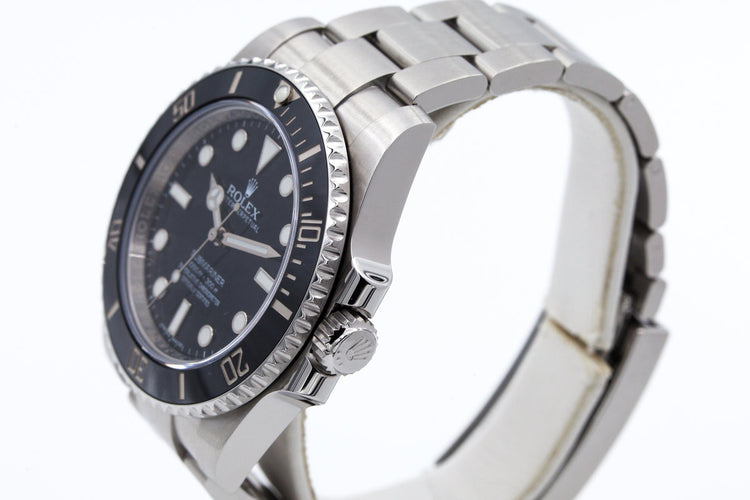 2016 Rolex Ceramic Submariner 114060 with Box and Papers