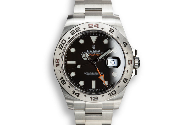 2018 Rolex Explorer II 216570 with Box and Papers