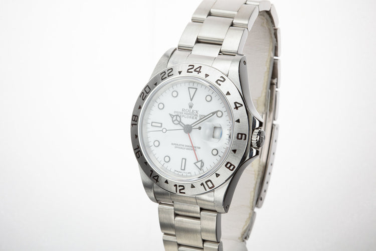 1991 Rolex Explorer II 16570 White Dial with Box and Papers