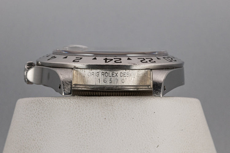 1990 Rolex Explorer II 16570 Black Dial with Box and Papers