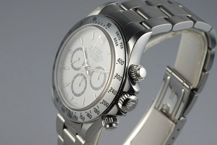 1989 Rolex SS Zenith Daytona 16520 White Dial