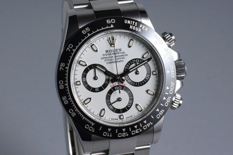 2016 Rolex Ceramic Daytona 116500LN White Dial with Box and Papers