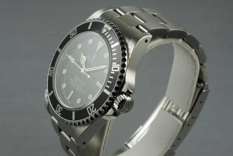 2010 Rolex Submariner 14060M with Box and Papers
