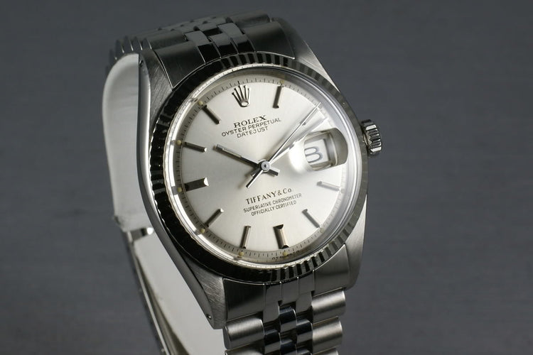 Rolex Stainless Steel Datejust 1603 Tiffany and Co.