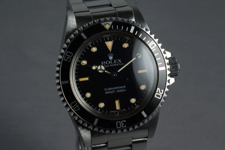 1988 Rolex Submariner 5513 with Japanese Rolex Service Papers
