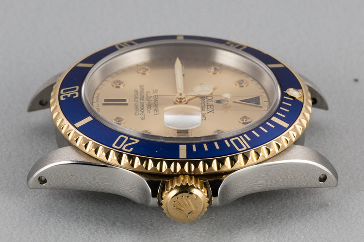 1991 Rolex Two-Tone Submariner Serti Dial with Box and Papers