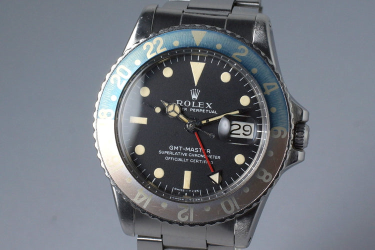 1970 Rolex GMT 1675 Mark I Dial