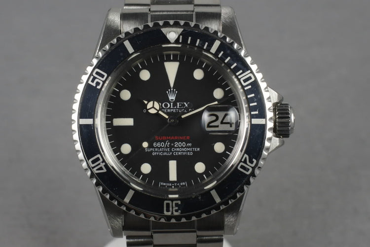 1972 Rolex Red Submariner 1680 Mark 6