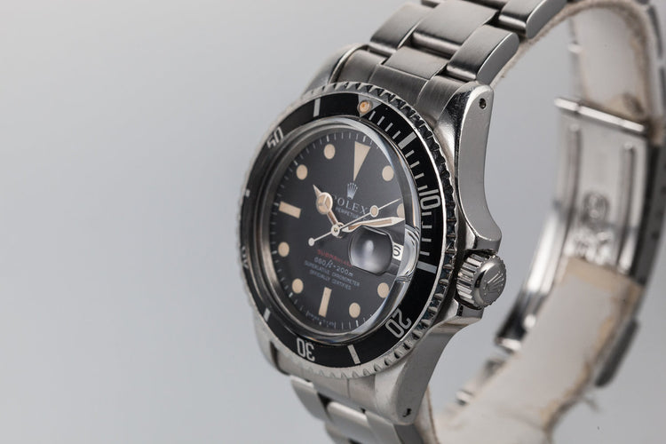 1971 Rolex Submariner 1680 with MK IV Red Dial