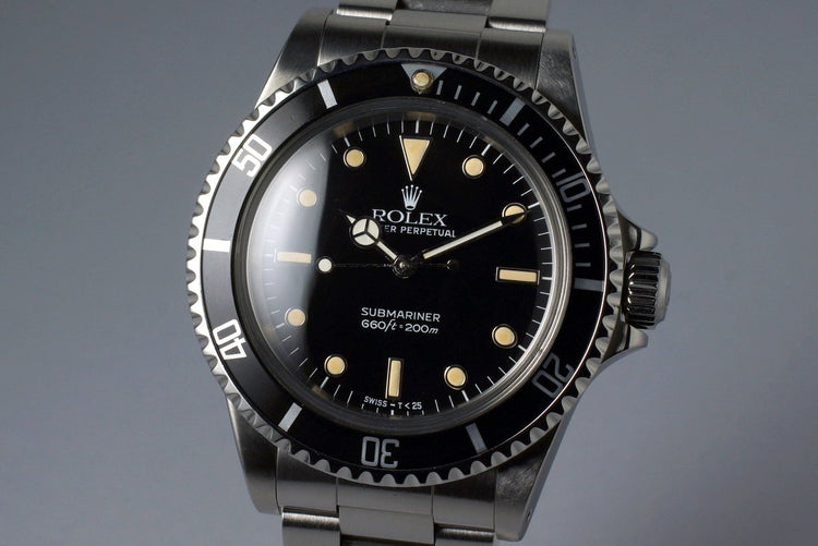 1987 Rolex Submariner 5513 with Box and Papers
