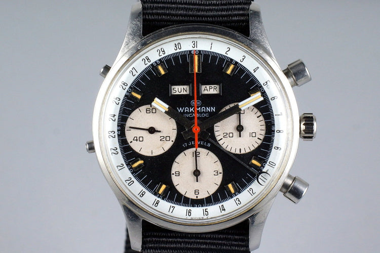 1960’s Wakmann Incabloc Triple Date Chronograph 71.1309.70