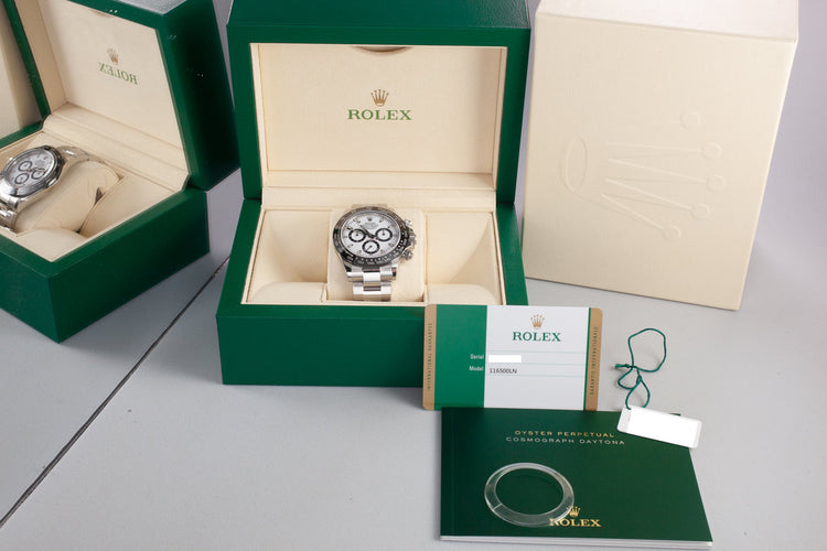 2019 Rolex Daytona 116500LN White Dial with Box and Papers