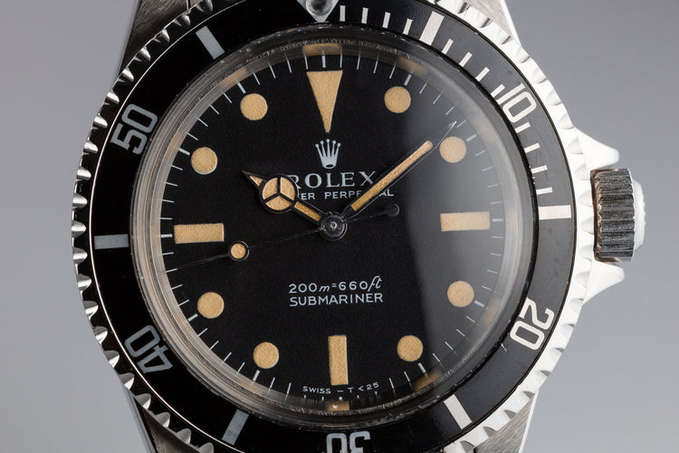 1968 Rolex Submariner 5513 Meters First Dial with Box and Service Papers