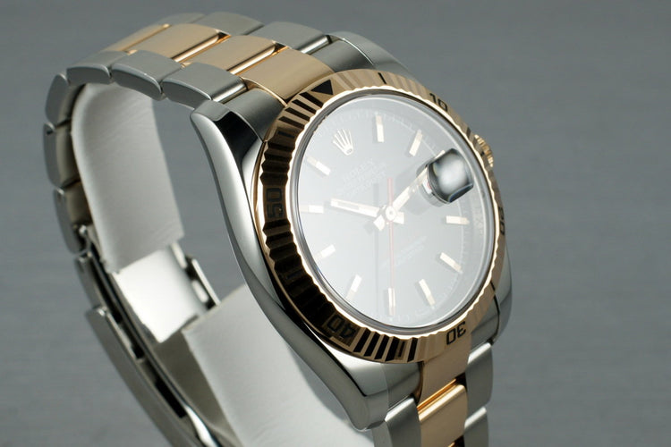 2005 Rolex Datejust Turnograph Rose Gold and Stainless Steel 116261