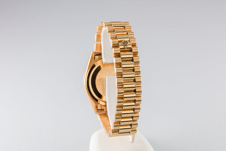 1989 Rolex 18K YG Day-Date 18238 with Champagne Diamond Marker Dial