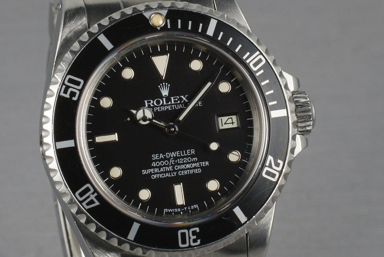 Rolex Sea Dweller 16660 with RSC service Papers