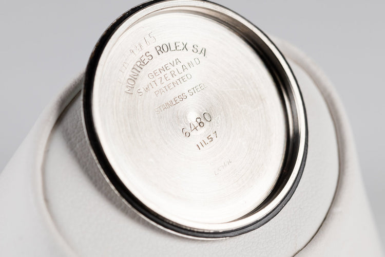 1957 Rolex Oyster 6480 SWISS Only Black Gilt Dial