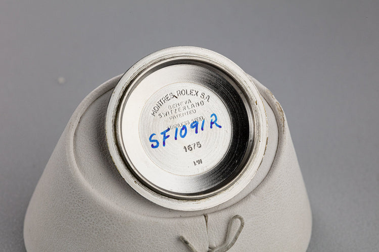 1971 Rolex GMT-Master 1675 with Box and Double Punch Papers