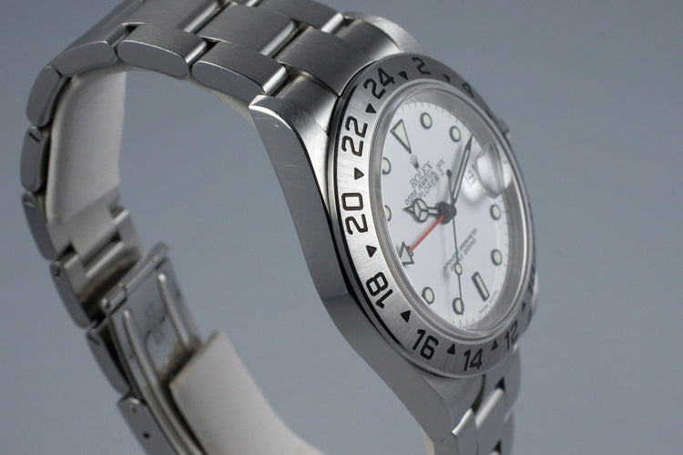 2003 Rolex Explorer II 16570 White Dial with Box and Papers