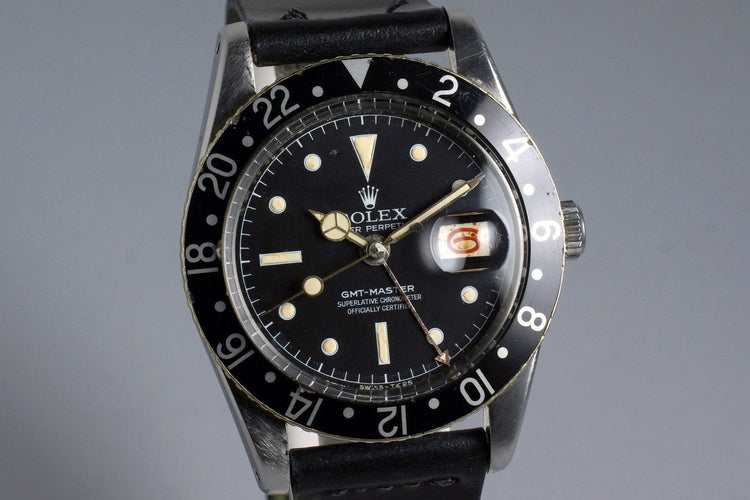 1957 Rolex GMT 6542 Matte Chapter Ring Service Dial