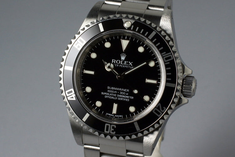 2012 Rolex Submariner 14060M 4 Line Dial with Box and Papers