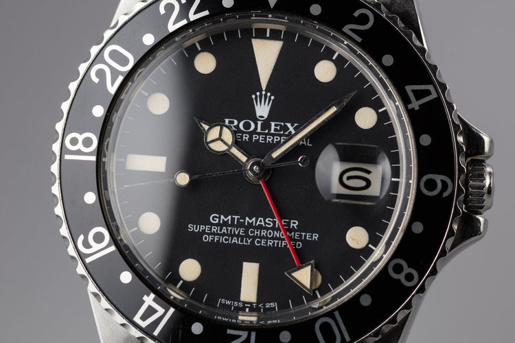 1981 Rolex GMT-Master 16750 Black Bezel