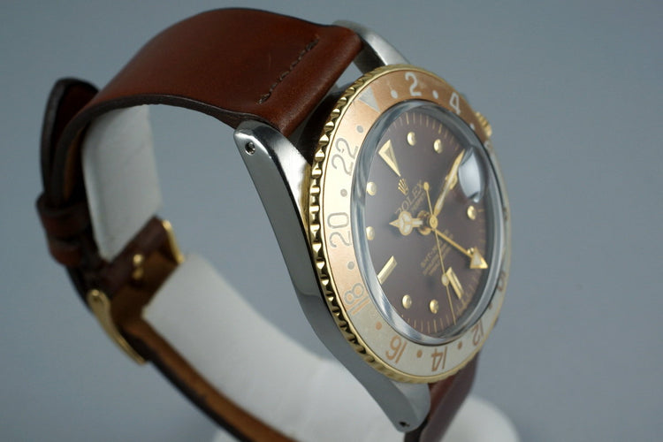 1972 Rolex Two Tone GMT 1675 with Root Beer Dial