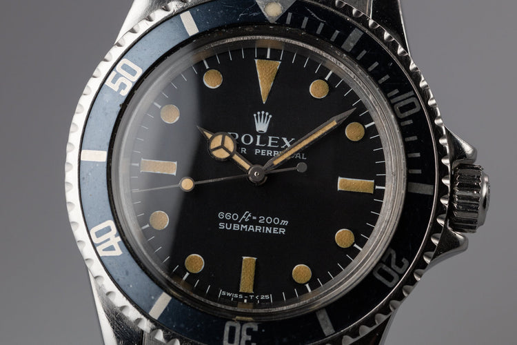 1973 Rolex Submariner 5513 Serif Dial
