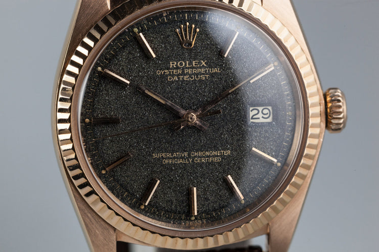 1977 Rolex 18K Rose Gold Datejust 1601 with Magic Space Boy Infinity Dial