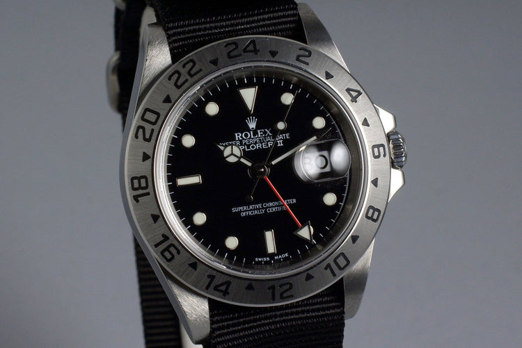 2004 Rolex Explorer II 16570 Black Dial