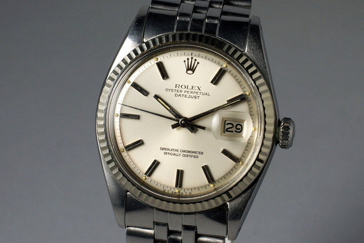 1972 Rolex DateJust 1601 Silver Cream Sigma Dial