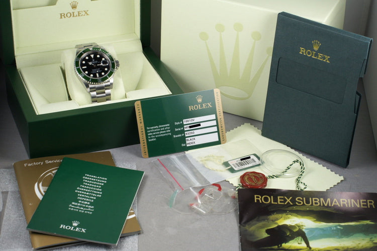 2007 Rolex Submariner 16610V with Box and Papers