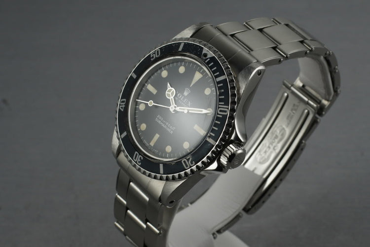 1967 Rolex Submariner 5513 Meters First with 7206 bracelet