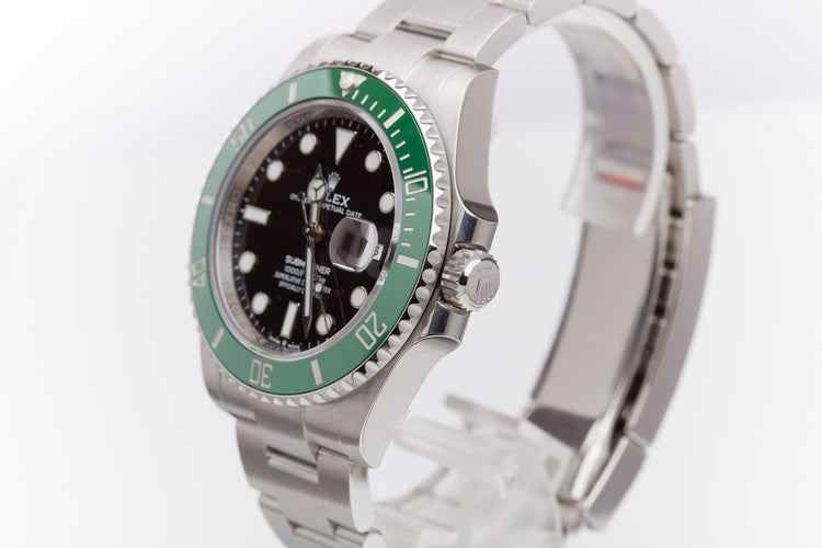 2021 Rolex Submariner 126610LV with Box, Booklets, Hangtags, & Card