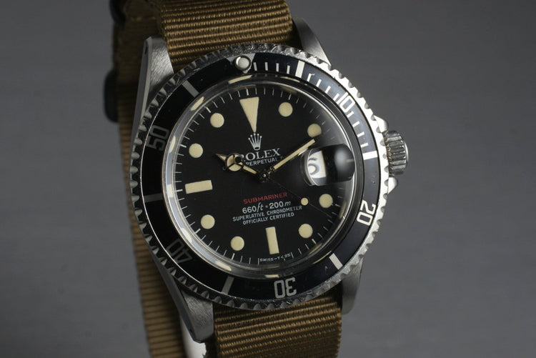 1972 Rolex Red Submariner 1680 with Mark VI Dial