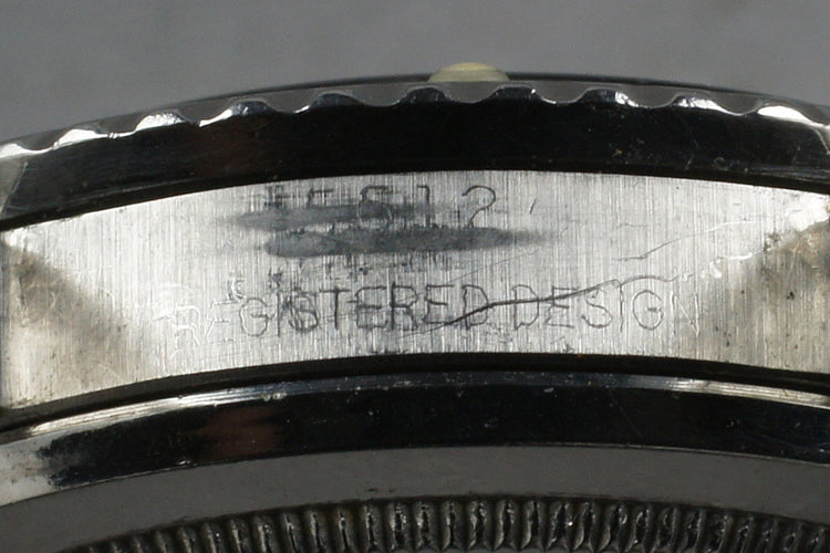 1959 Rolex Submariner 5512 4 Line Gilt Chapter Ring PCG Tropical Dial