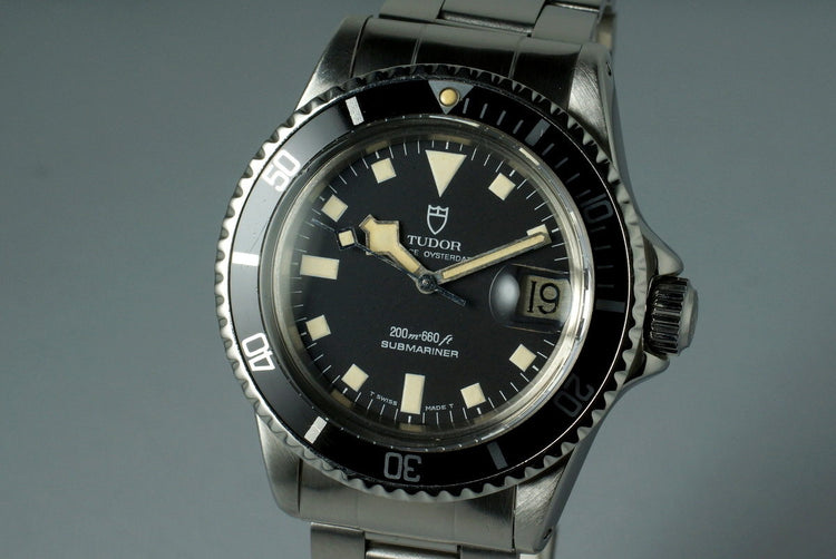 1981 Tudor Submariner 94110 Black Snowflake