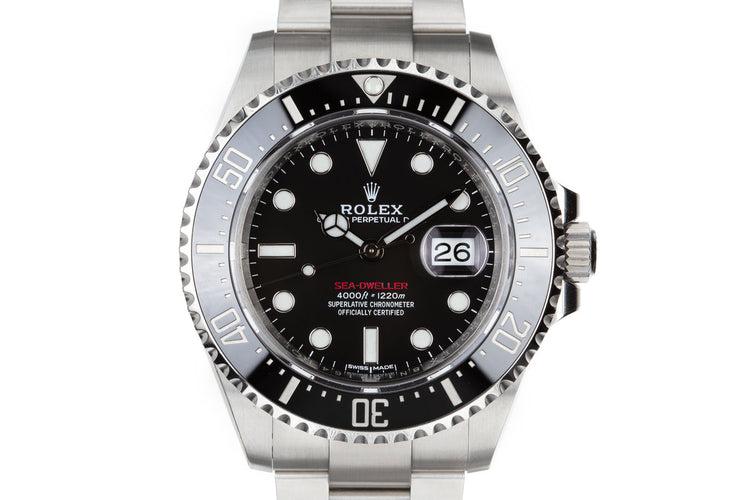 2017 Rolex Red Sea-Dweller 126600 with Box and Papers