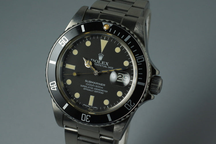 1984 Rolex Submariner 16800 with Box and Papers