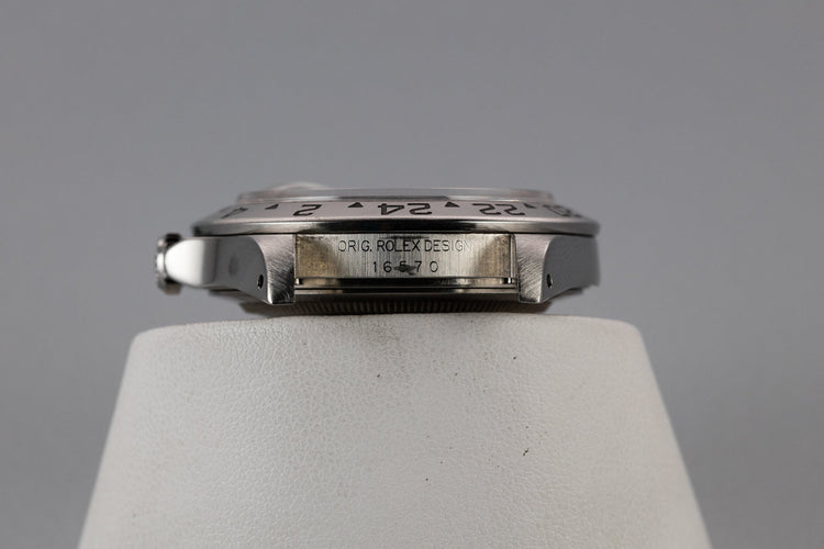 1998 Rolex Explorer II 16570 White Dial with Box and Papers
