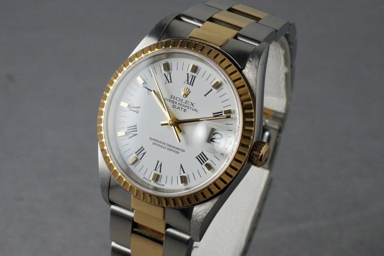 2002 Rolex Roman Numeral Dial Date 15223