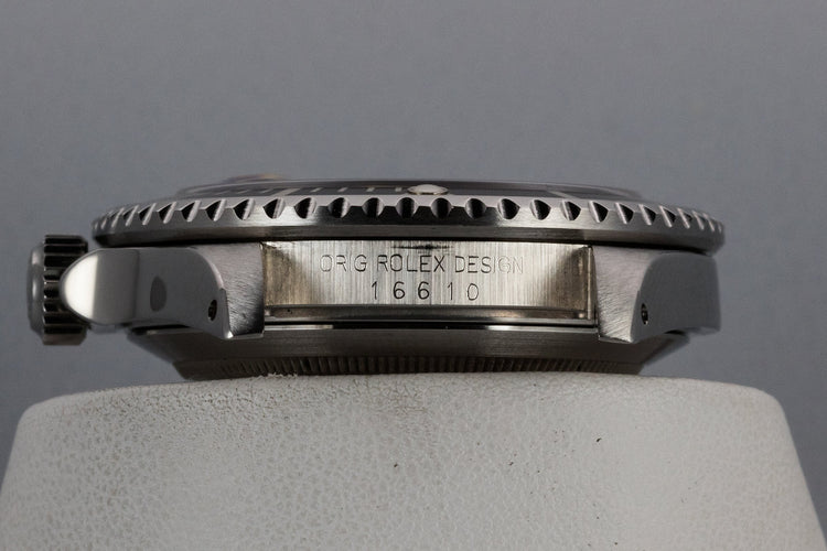 1991 Rolex Submariner 16610 with Box and Papers