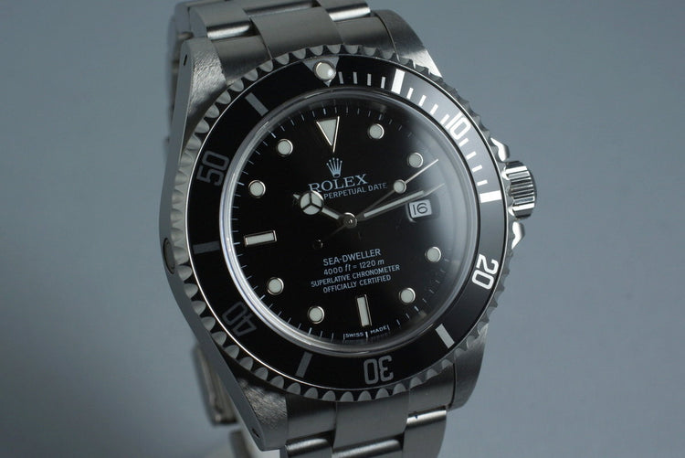 2000 Rolex Sea Dweller 16600