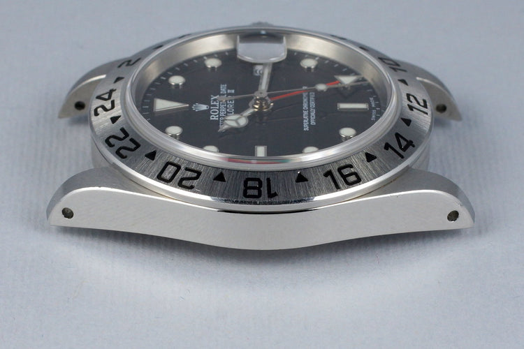 2002 Rolex Explorer II 16570 Black Dial